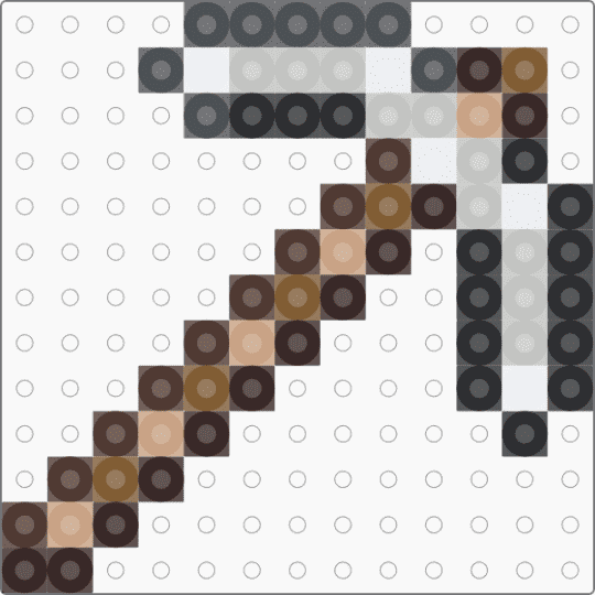 Iron Pickaxe - brown,beige