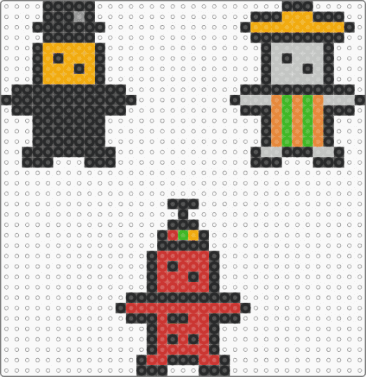 The Forsakenlings - black,orange,beige,red,forsaken,dandys world,little,autistic,cute