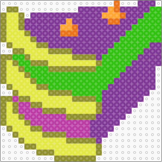 Yoylecake BFDI Perler - pink,gold,green,yellow,yoylecake,bfdi,cake,food,battlefordreamisland,yoyle,yoyleberry,show