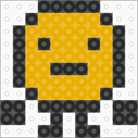 mini phreaky looking bfdi coiny charm - black,orange,cotdstpatricksday2026,gold,coiny,bfdi