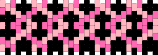 really trippy zigzag cuff - black,pink,geometric,shapes,zigzag