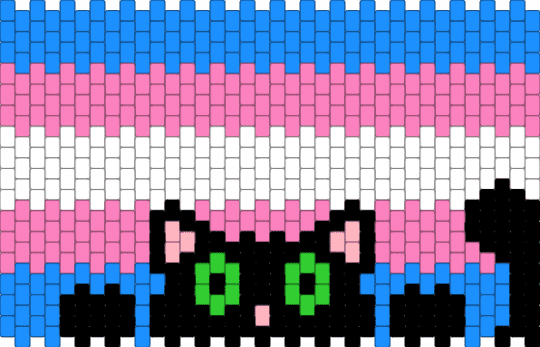 .・゜゜・peekaboo・゜゜・．(read desc) - light blue,pink,pride,trans,transgender,cat,kitty,cute,animals,cuff