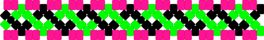 invader Zim themed x base xd! - green,pink,xbase,invaderzim,black,show,cuff,colorful