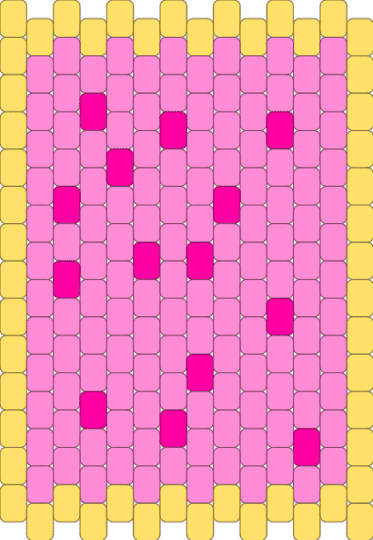 pop tart - yellow,pink,food,breakfast,poptart,charm