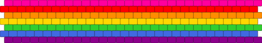 simple rainbow peyote - pink,rainbow,pride,peyote,fun