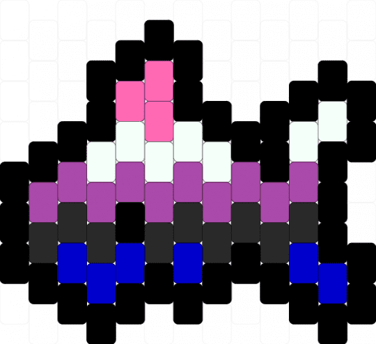 genderfluid sharkie - black,purple,pink,pride,genderfluid,gender,flag,animal,cute