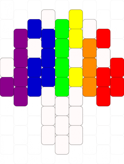 rainbow mushroom - pink,purple,green,red,mushroom,pride,food