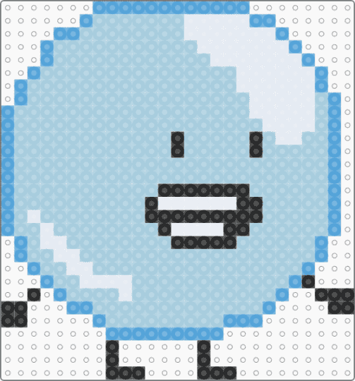 bubble bfdi perler - light blue,bfdi,battlefordreamisland,bubble,shows,characters