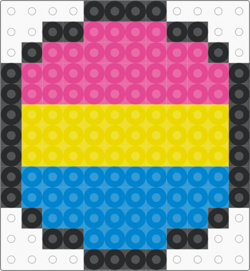 pansexual pin bc I saw someone at school wearing one - pink,yellow,blue,pride,pan,pansexual,pin