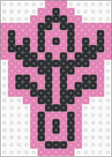 Melanie Martinez hades sigil perler - black,pink,melanie martinez,melanie,martinez,hades,perler,album,music,singer