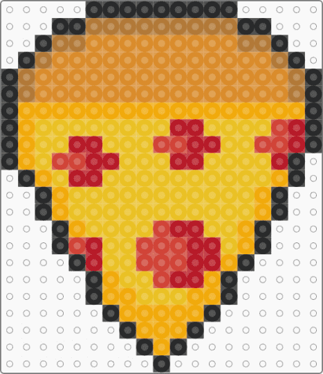 pizza perler extra stuffed crust - orange,yellow,food,pizza