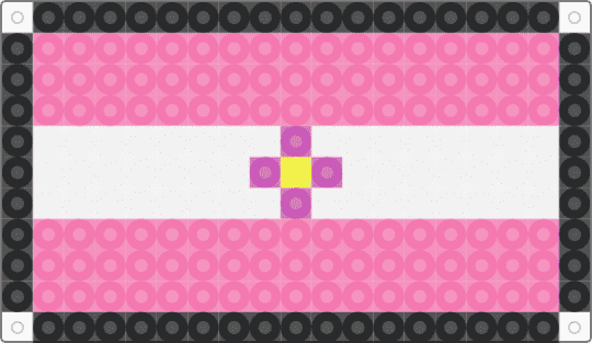 sapphic flag perler - pink,pride,lesbian,sapphic,perler