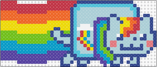 Rainbow Dash Nyan Cat!!! - blue,light blue