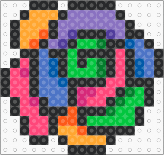 *REMIX!* Rainbow Rose!! - black, blue, colorful, green