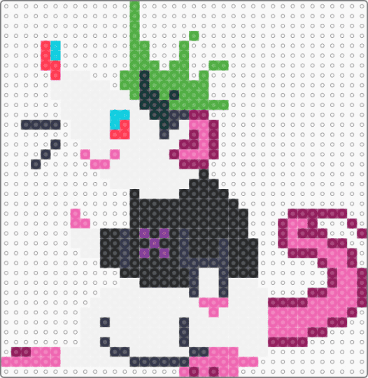 punk rat - white,pink,cotdpunkrock,rat,rodent,mohawk,cute,punk
