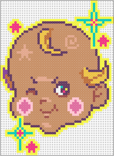 kewpie - yellow,pink,tan,kewpie,rose oneill,cherub,baby,colorful,neon