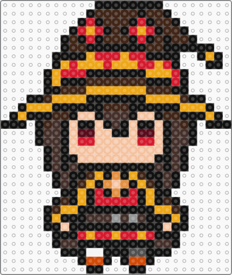 megumin hama - black,orange,beige,colorful