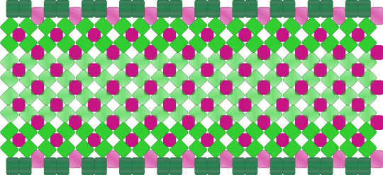 Ribbit X-base cuff - green,pink