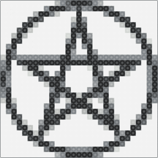 Pentagram - white,gray