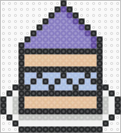Blueberry cake UwU AKA a cake for sky - beige,pink,cake,blueberry,blue,kewl