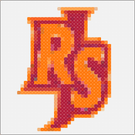 RSJ Pattern - rsj,logo,orange,gradient,initials,brand,monogram,symbol,vibrant