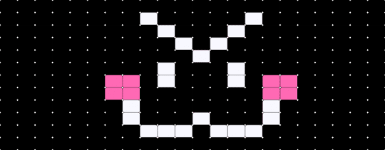 >:3 - black,white,pink,emoji,3,light pink