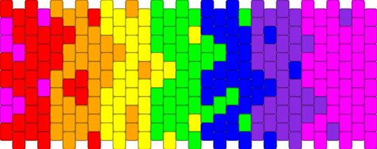Rainbowe fade - purple,pink,rainbow,red,orange,yellow,green,blue purple