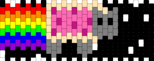 Nyan cat - black,gray,pink,purple,colorful,nyan cat,rainbow,cat,poptart