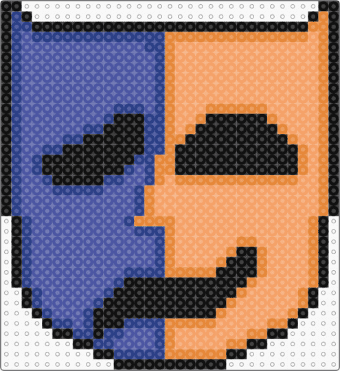 jacks theatre mask - orange
