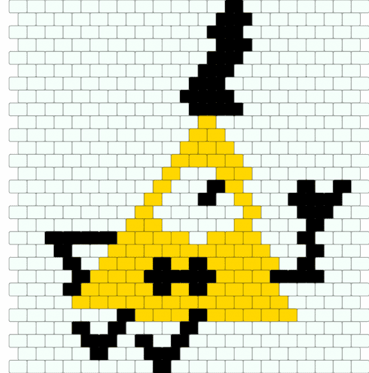Bill Cipher charm (can be put into a cuff) - white