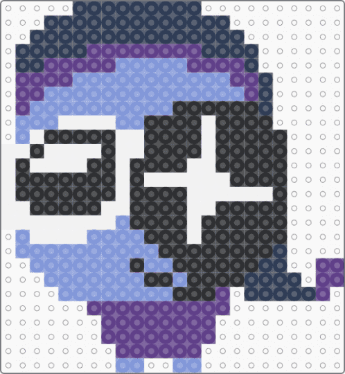 Astrooo - purple,light blue,dandys world,astro,perler bead,perler