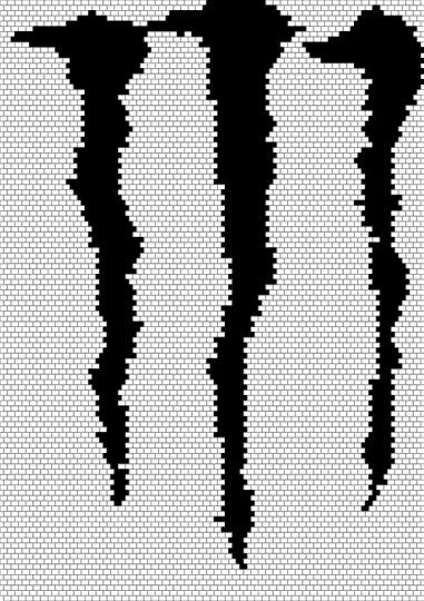 Monster Energy logo - white