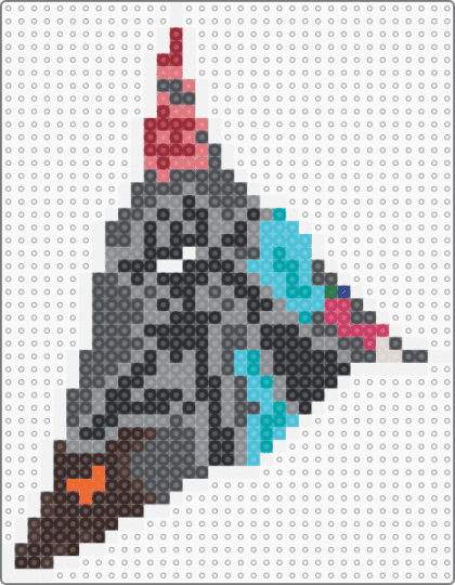 The Roaring Knight's Shadow Crystal - gray,brown,light blue