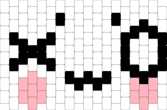 Face for cat - white