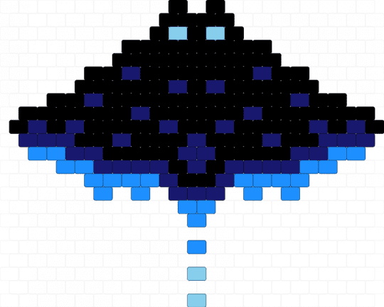 Stingray Design - light blue,purple