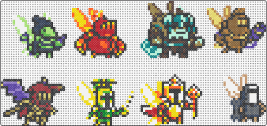 Order Of No Quarter [ fairies ] - black,yellow,orange,red,colorful,shovelknight,order of no quarter,shovel knight,fairy,shovel knight treasure trove