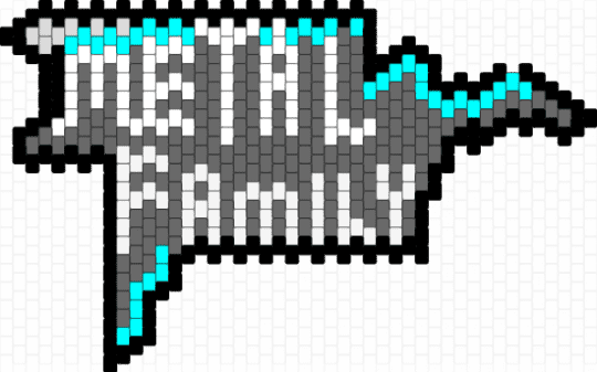 metal family logo - gray,kandi,metalfamily,indieanimation,logo