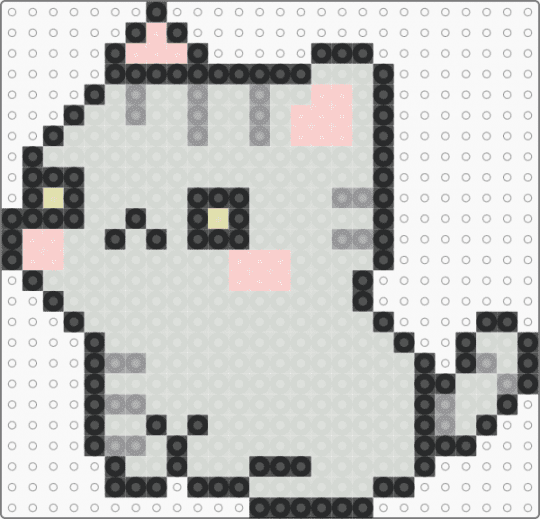Cute cat - white,beige,gray
