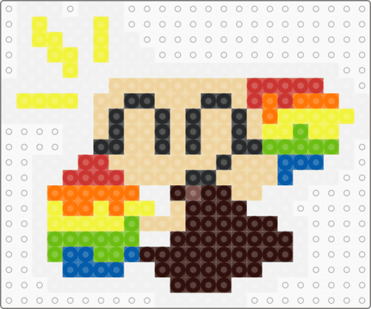 Shelly - beige, brown, white, yellow