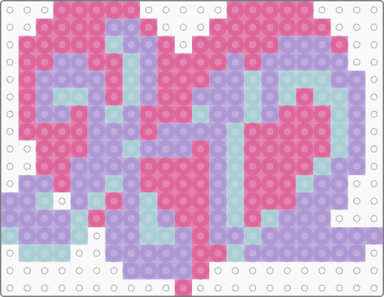 K-12 pearler pattern! - pink