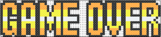 Game Over (Super Mario World) - cotdtypography, game over, mario, nintendo, orange, super mario world, video game, yellow