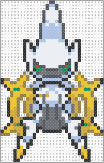 Arceus Overworld Sprite (Platinum) - arceus, colorful, cotdlegends, gen4, gray, light blue, orange, pokemon