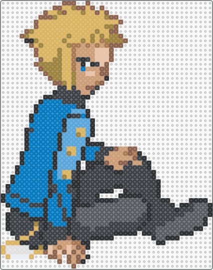 Volkner (Platinum) - beige, blue, character, colorful, gen4, gym leader, orange, pokemon, pokemon platinum, sinnoh