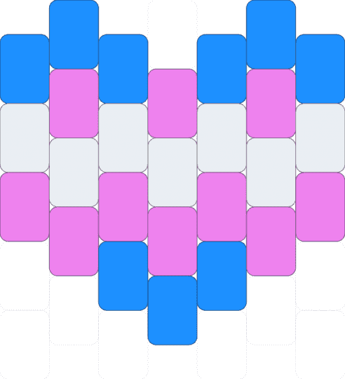 Trans pride heart - light blue,pink,transgender,pride,heart