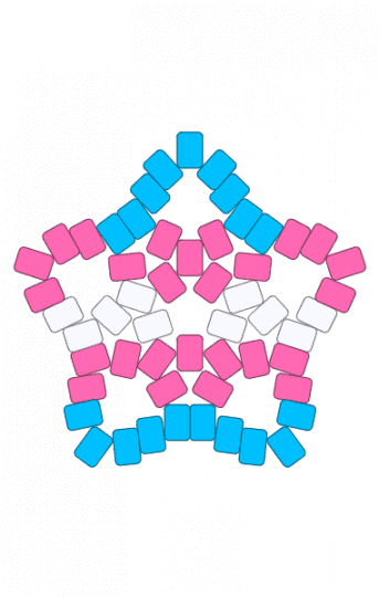 Big trans star - light blue, pink, star, trans, transgender