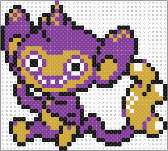 Aipom Gen 2 sprite - pink,orange,pokemon,gen2