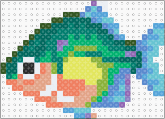 Bitterling (Animal Crossing: Wild World) - animal, animal crossing, fish, green, light blue, nintendo, orange, teal, video game