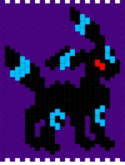 Shiny Umbreon panel (Remix) - eevee, panel, pokemon, purple, shiny, umbreon