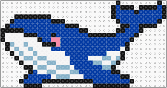 Whale with outline (Remix) - blue, ocean, sea, whale