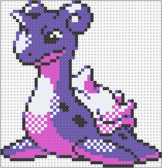 Shiny Lapras Pokemon Crystal - gameboy, gen2, lapras, pink, pokemon, purple